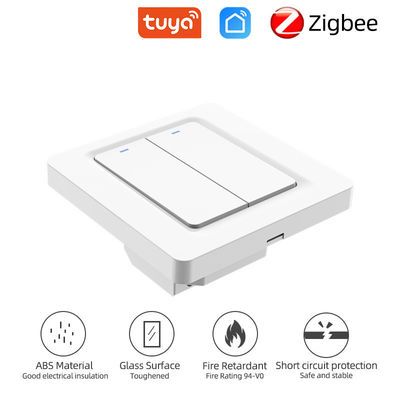 60Hz 1 Gang Smart Light Switch 2.4G bgn 1 Gang Push Button voice control