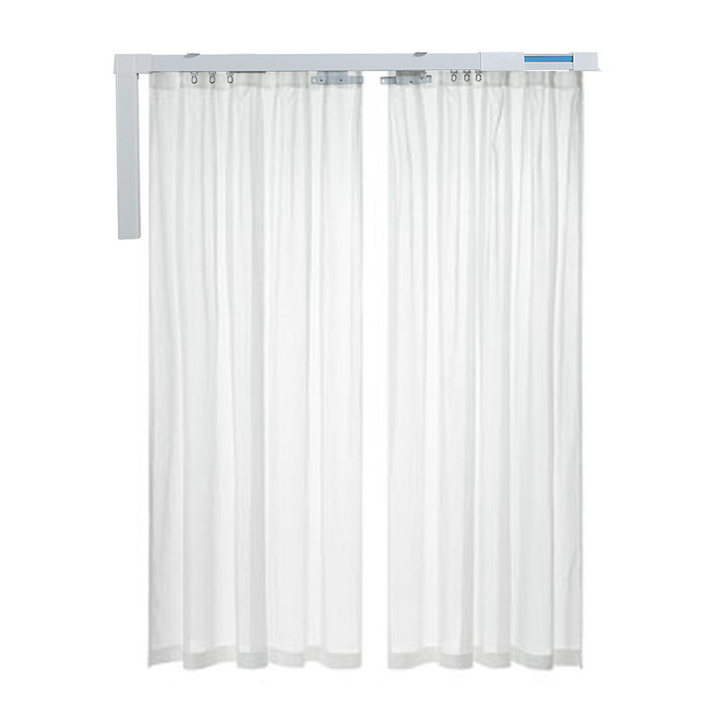 433.92MHz Extendable Curtain Track 150cm Curtain Rail Ceiling Mounted
